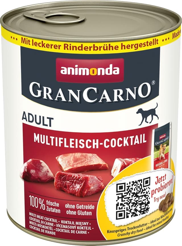 🐶🥩 Animonda GranCarno Hundefutter: Multi-Fleischcocktail Mix 6er Pack 800 g