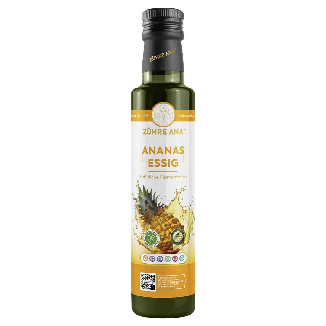 🍍 Zühre Ana Ananas-Essig 500ml - Natürlich fermentiert & Vegan 🌱