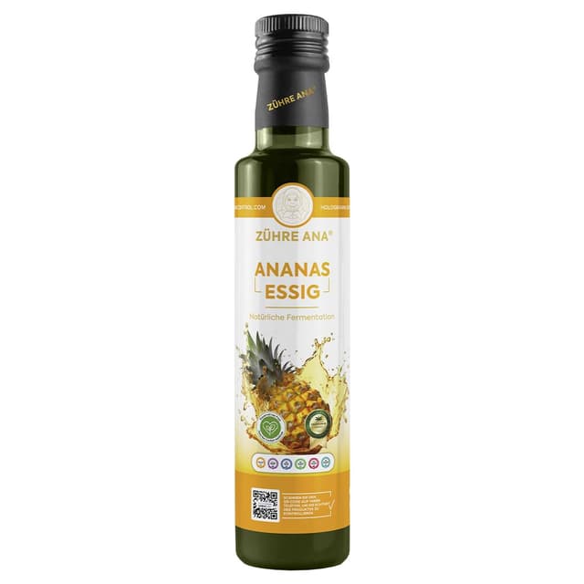 🍍 Zühre Ana Ananas-Essig 500ml - Natürlich fermentiert & Vegan 🌱