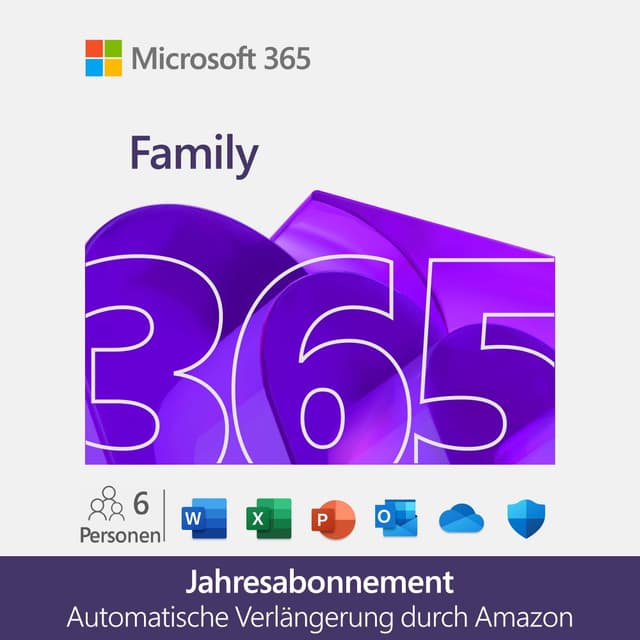 Microsoft 365 Family | 1 Jahr | bis zu 6 Personen 🚀🔒☁️