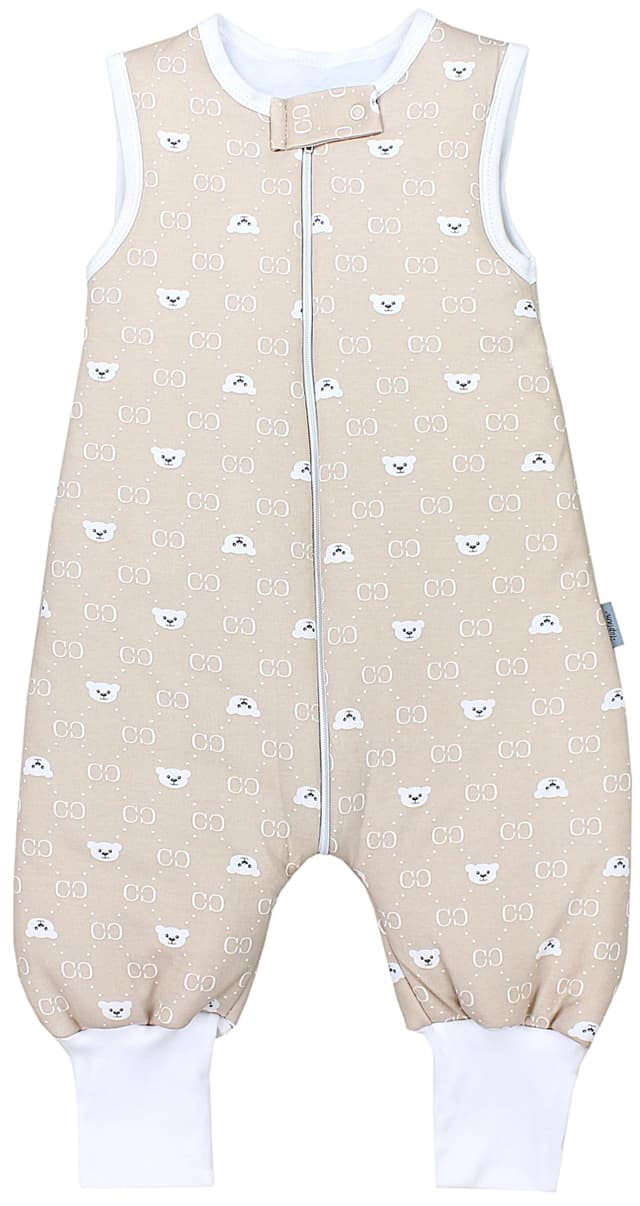 👶🌟 Tolles Angebot! TupTam Baby Schlafsack mit Füßen Ganzjahresschlafsack 2,5 TOG 68-74 Bären CC/ Beige