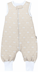 👶🌟 Tolles Angebot! TupTam Baby Schlafsack mit Füßen Ganzjahresschlafsack 2,5 TOG 68-74 Bären CC/ Beige Angebot bei HelloDeals