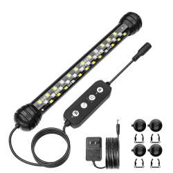 🐠🌈 SEAOURA Aquarium LED Beleuchtung mit Timer | Vollspektrum | 10 Helligkeitsstufen