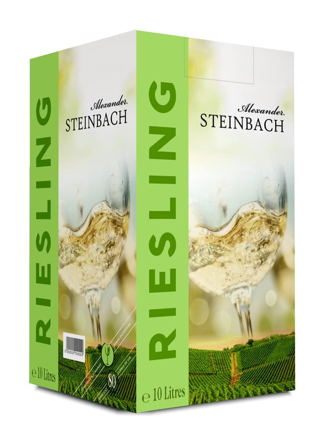 Alexander Steinbach Riesling - Weisswein aus Deutschland - Bag-in-Box, 10 l (1 x 10 L) 🍇🥂
