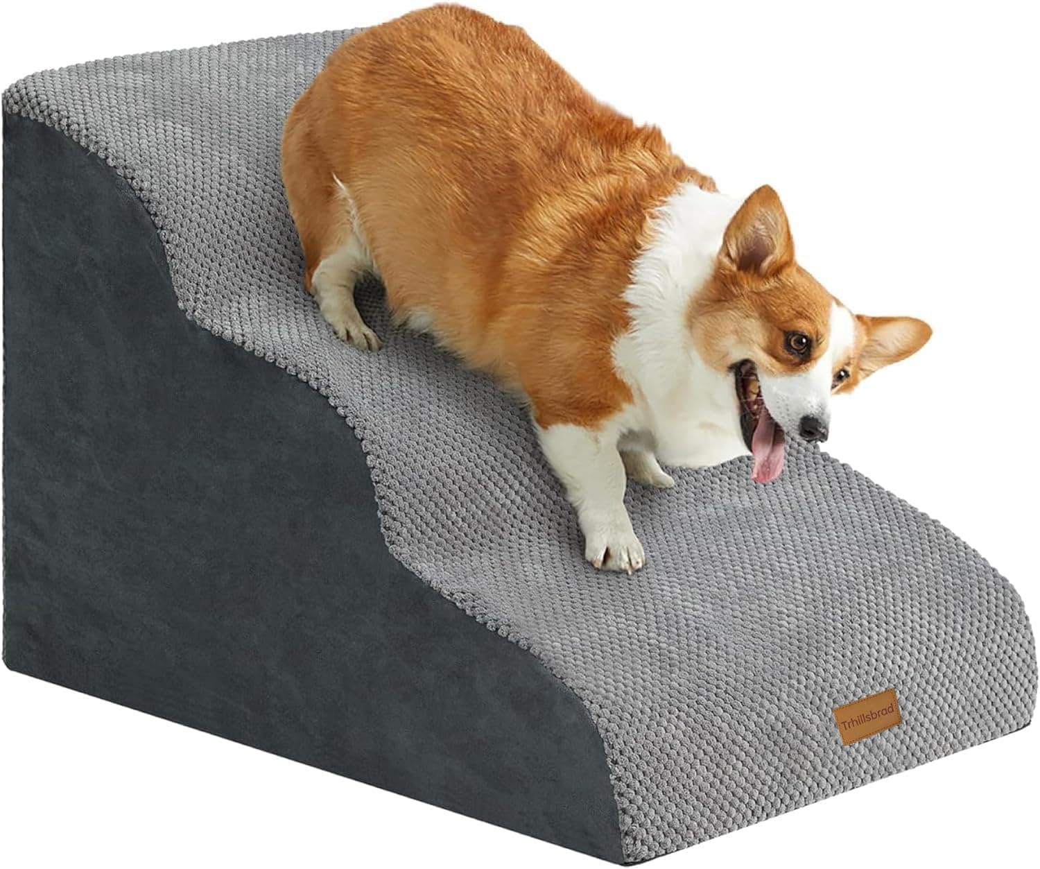 🐾 Trhillsbrad Breiter Hundetreppe 3 Stufen 40cm hoch für Kleine Hunde 🐶
