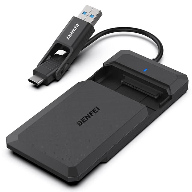 🔥 DEAL: BENFEI Festplattengehäuse 2,5 Zoll, USB C 3.2 Gen 2 / USB Typ-A auf SATA III bis zu 6 Gbps 🔥