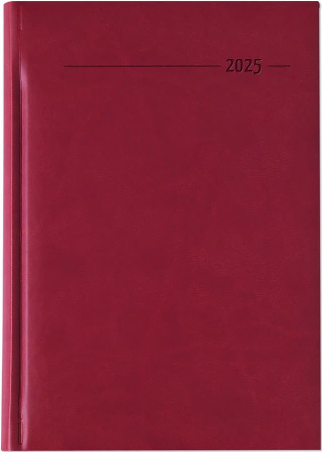 📅 Buchkalender Tucson rot 2025 - Büro-Kalender A5 📚🖋️