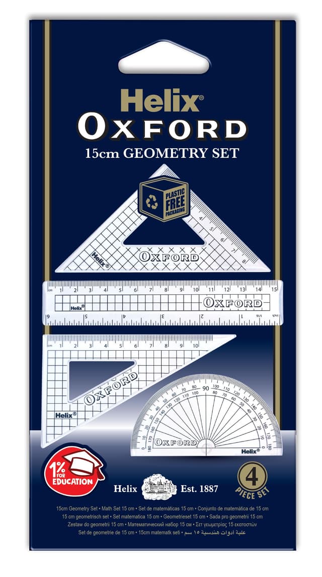 📐🔍 Helix Oxford 15 cm Geometrie Set q68011 - Angebot des Tages! 🌟