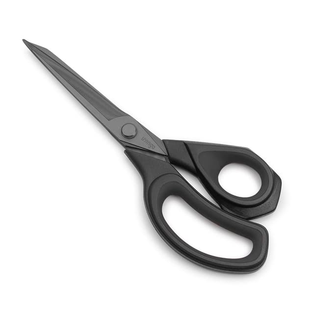 🧵🪡 LIVINGO Professionelle Scharfe Schneiderschere: Hochwertiger Edelstahl mit Titan-Klingen, Multifunktionale Stoff- und Polstermaterialschere, 24 cm Schwarz 24 Cmschwarz 🪡🧵