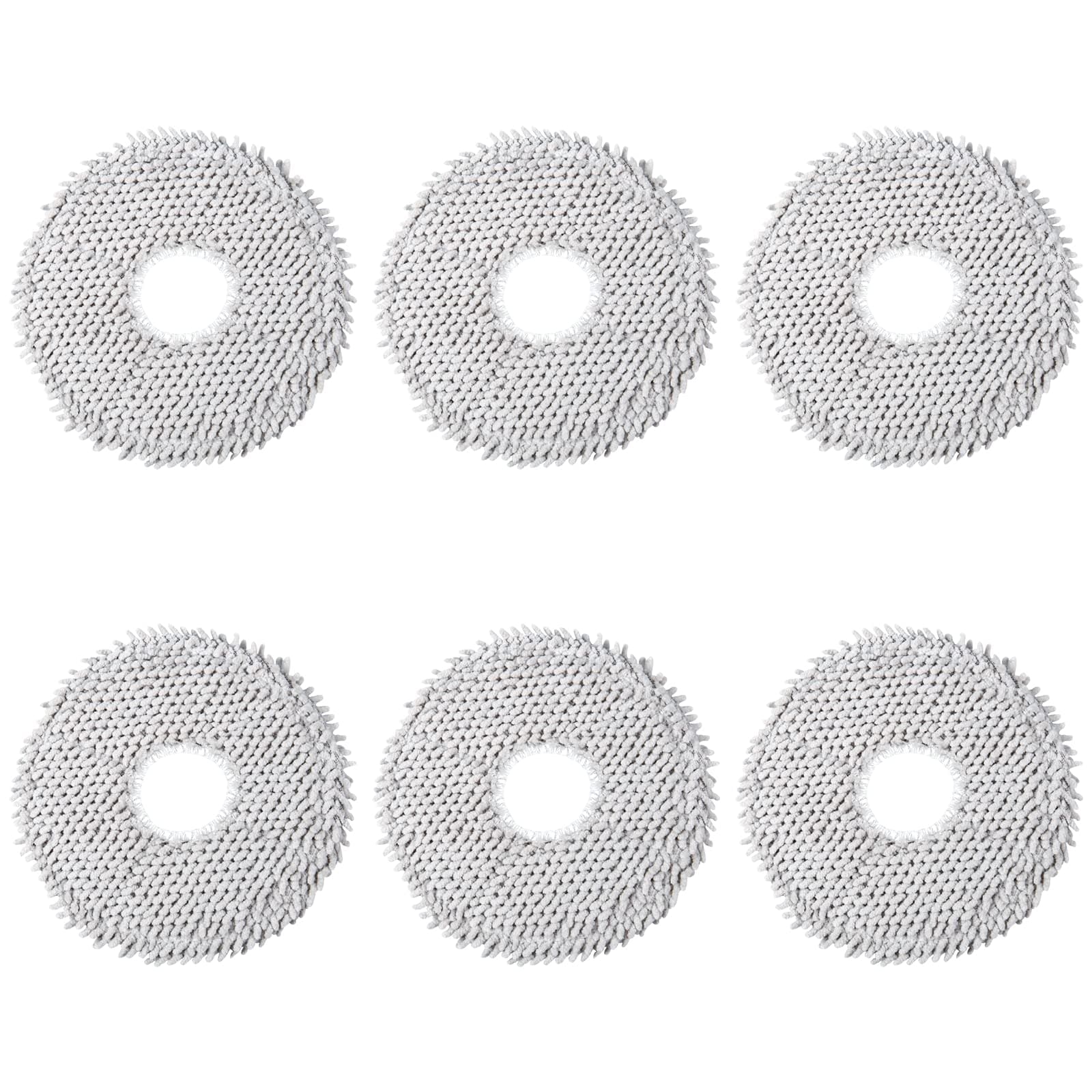6 Stück Wischtücher Ersatzteile für Dreame L10s Ultra / L10s Pro Ultra Heat / L10 Ultra / L10 Prime / L20 Ultra / X40 Ultra Complete & Xiaomi X10+ / X20+ Saugroboter