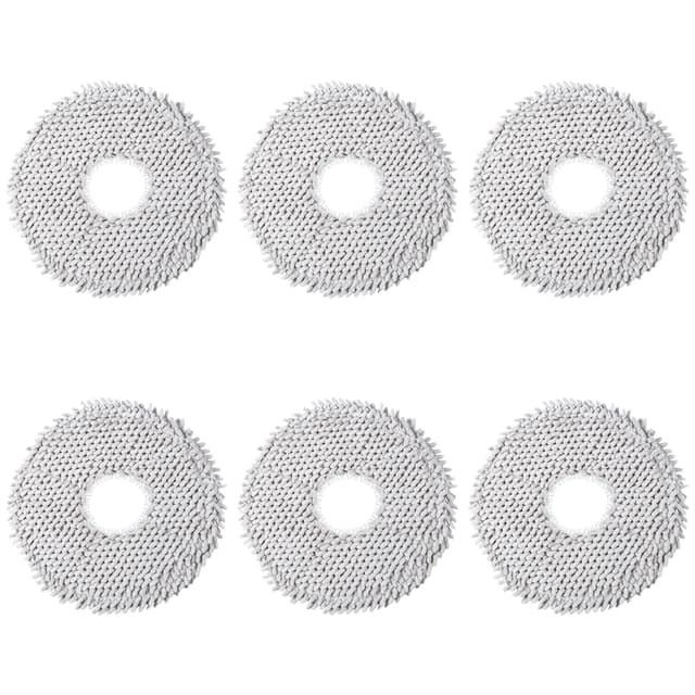 6 Stück Wischtücher Ersatzteile für Dreame L10s Ultra / L10s Pro Ultra Heat / L10 Ultra / L10 Prime / L20 Ultra / X40 Ultra Complete & Xiaomi X10+ / X20+ Saugroboter