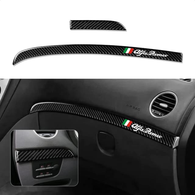 OYDDL 2PCS Auto Passagierverkleidung Aufkleber Trim Kohlefaser Trim 🚗🍀