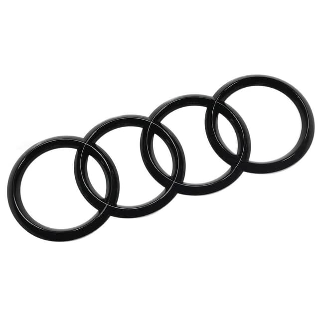 🔥 Audi 8W9071802 Zeichen Ringe Black Edition Emblem Blackline Logo schwarz 🔥