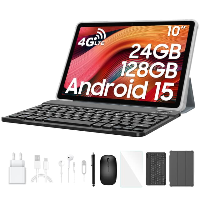 Blackview Tab60 Pro Android 15 Tablet 10 Zoll | 24GB RAM + 128GB ROM | Dual 4G LTE SIM | Octa Core | 7700mAh Akku | Widevine L1 HD Display 📱🚀