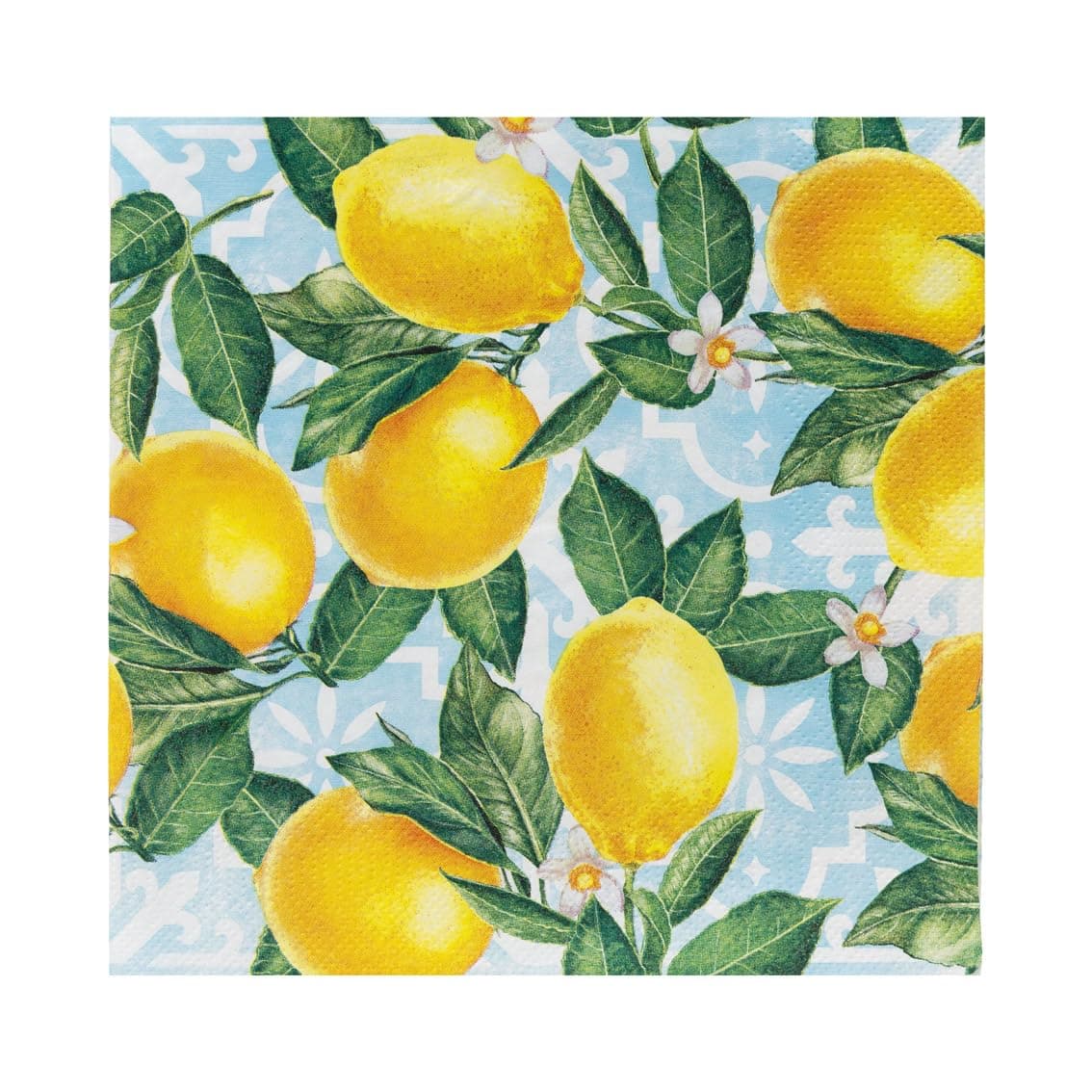🍋 Talking Tables 20 x Lemon Paper Napkins 20 Pack | Themed Vibrant Disposable Tableware for Memorable Gatherings, Summer Parties, Bridal Showers, Brunches, Bright 🍋