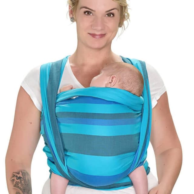 👶🏼🌟 Hoppediz Gewebtes Baby-Tragetuch Dublin 4,60 m - 100% Baumwolle
