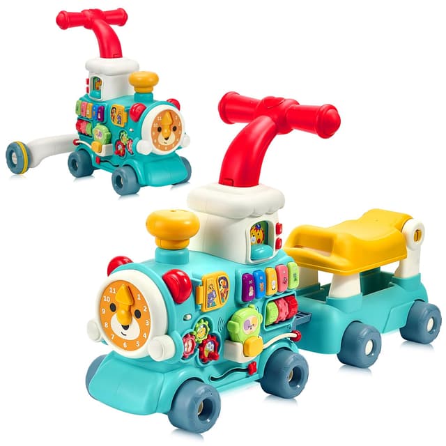 5 in 1 Baby Lauflernhilfe mit Montessori Spielzeug und Musik 🚂