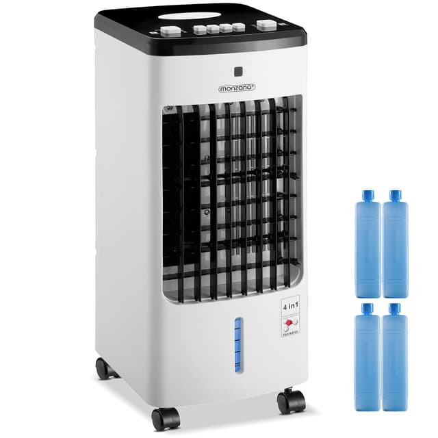 🌬️ MONZANA® Luftkühler 4in1 mobil 60W 330m³/h 🌞
