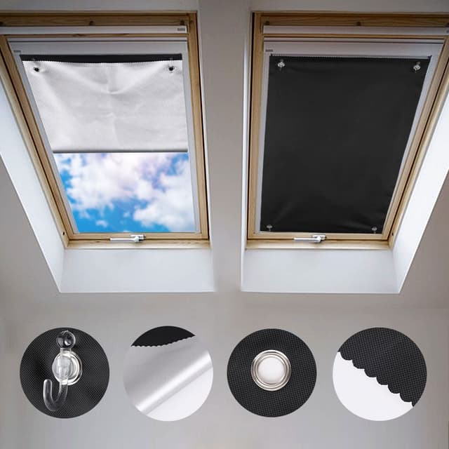 🌞🏠 Johgee Dachfenster Rollo Thermo Sonnenschutz 🏠🌞