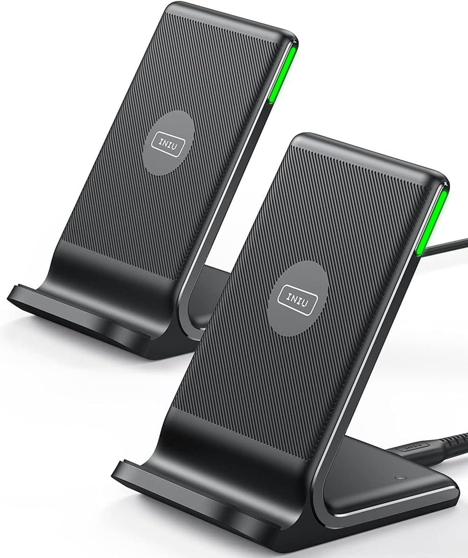 INIU Wireless Charger Stand [2 Pack] - Schnelles kabelloses Laden 📱🔋
