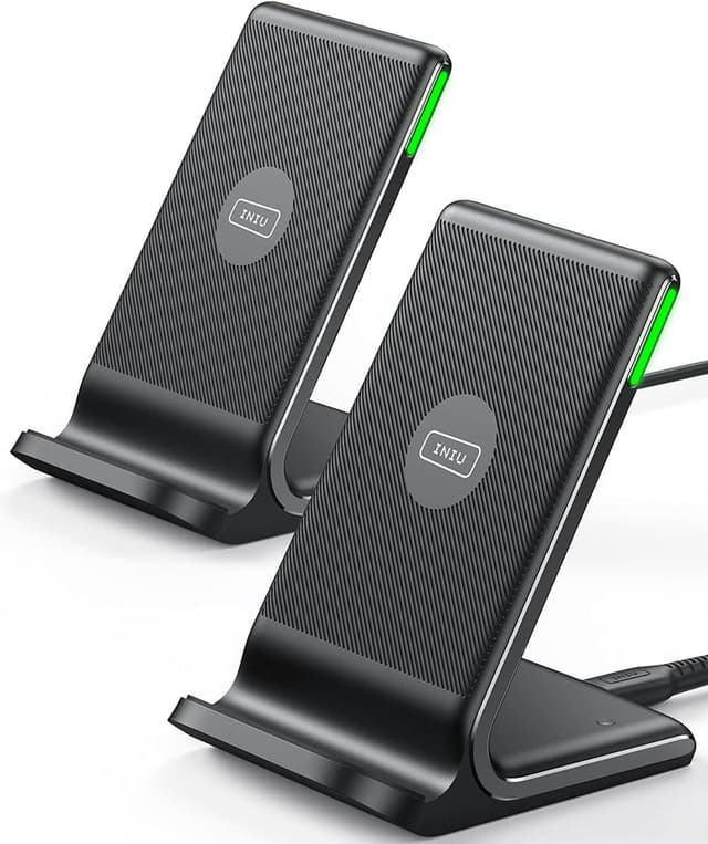 INIU Wireless Charger Stand [2 Pack] - Schnelles kabelloses Laden 📱🔋