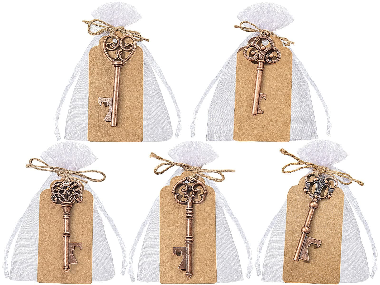 🎁 GoMaihe Gastgeschenke Hochzeit: Vintage Flaschenöffner 50 Stück