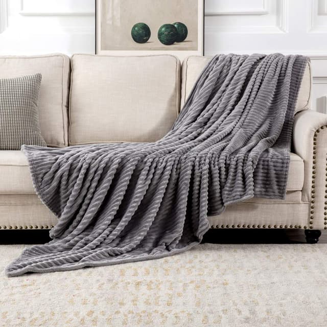 MIULEE Kuscheldecke Fleecedecke Flanell Decke Einfarbig 🛋️🛌