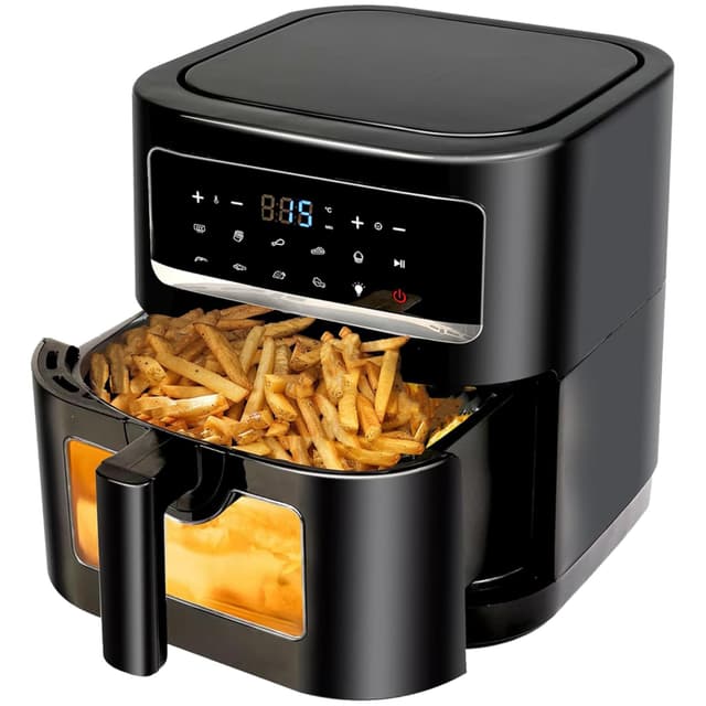 Heißluftfritteuse 7L | Airfryer XL mit Sichtfenster 🍟🔥