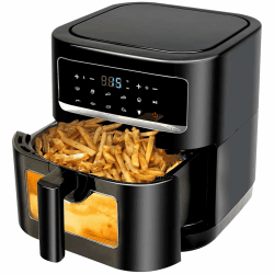 Heißluftfritteuse 7L | Airfryer XL mit Sichtfenster 🍟🔥