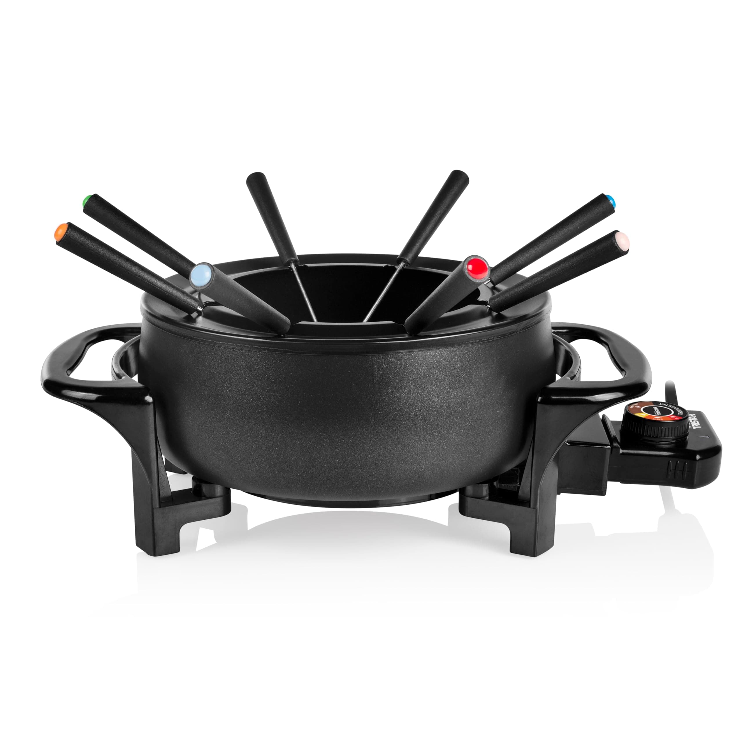🧀🔥Tristar Fondue-Set für bis zu 8 Personen! 1,5L, 1000W, FO-1107 Schwarz🍲