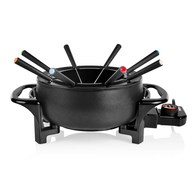 🧀🔥Tristar Fondue-Set für bis zu 8 Personen! 1,5L, 1000W, FO-1107 Schwarz🍲