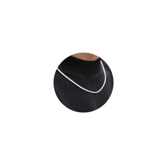 RANKEEF 2/3/4mm Silber Seilkette Halskette für Männer | 18/20/22 Zoll | 💝🎁💌