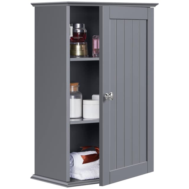 🌟 Yaheetech Hängeschrank in Dunkelgrau - Küchen- und Badschrank 🌟