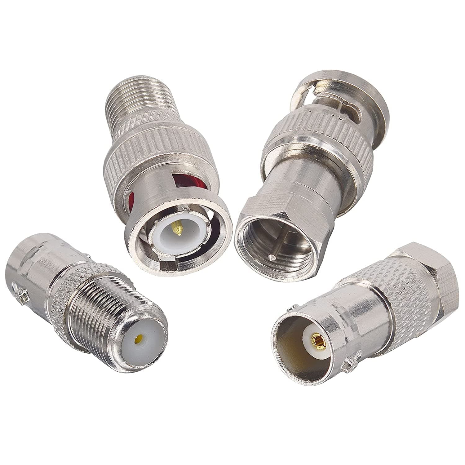 🔌 Boobrie 4 BNC-F-Typ HF-Koaxial Koaxial-Steckverbinder-Kit 🔌