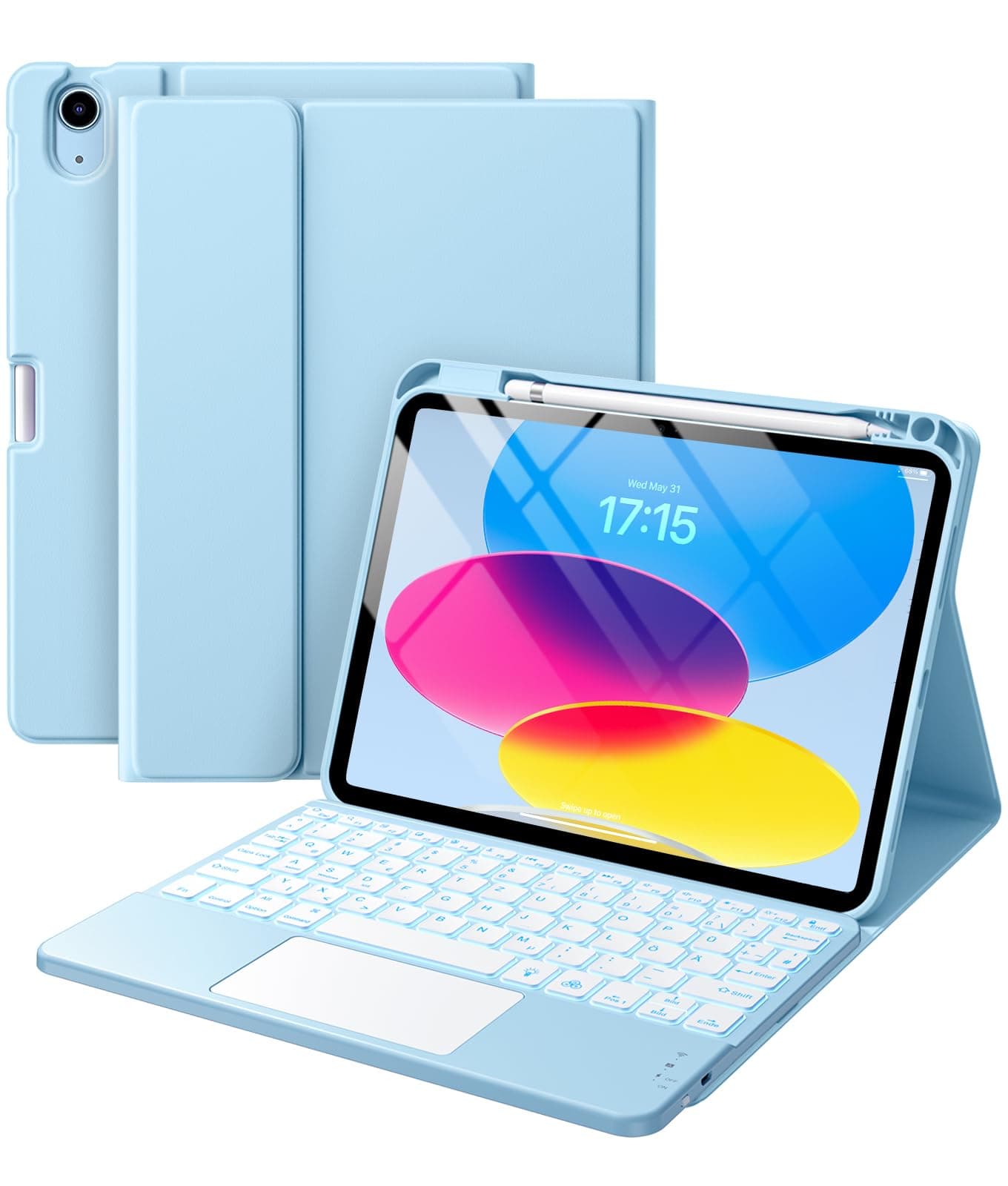 Vobafe Hülle mit Tastatur für iPad 10/11 Generation 🌟