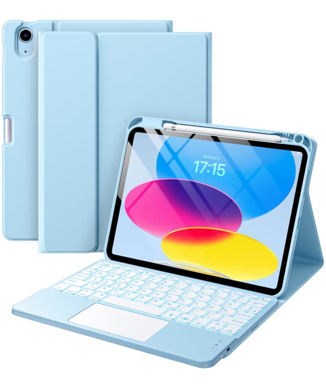 Vobafe Hülle mit Tastatur für iPad 10/11 Generation 🌟