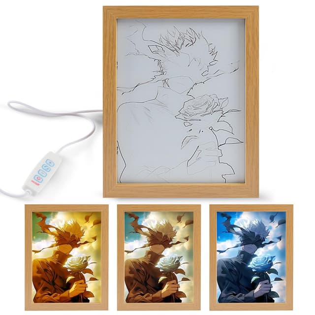 🌟 Forhome Beleuchtetes Wandbild mit LED - 3 Farben Einstellbar 🌟