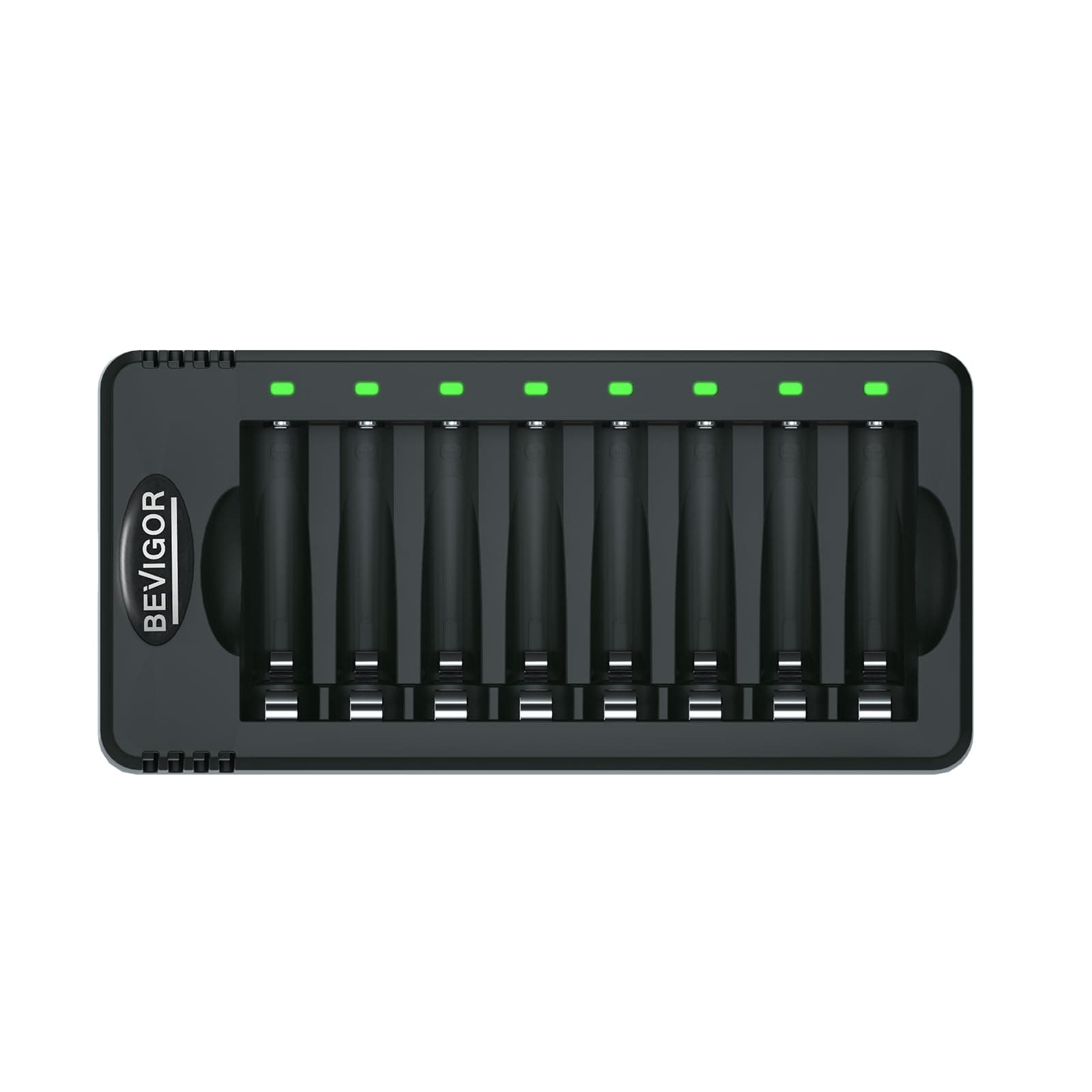 🔋 Bevigor Akku Ladegerät für AA und AAA | Schnellladung | 8-fach-Ladegerät