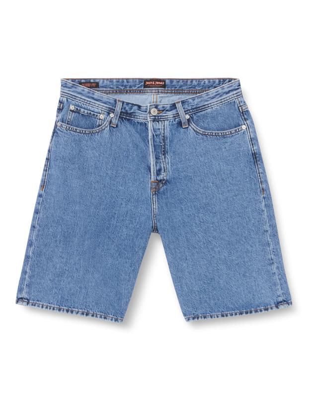 👖 JACK & JONES Herren Shorts L Blue Denim 🛍️ Angebot!