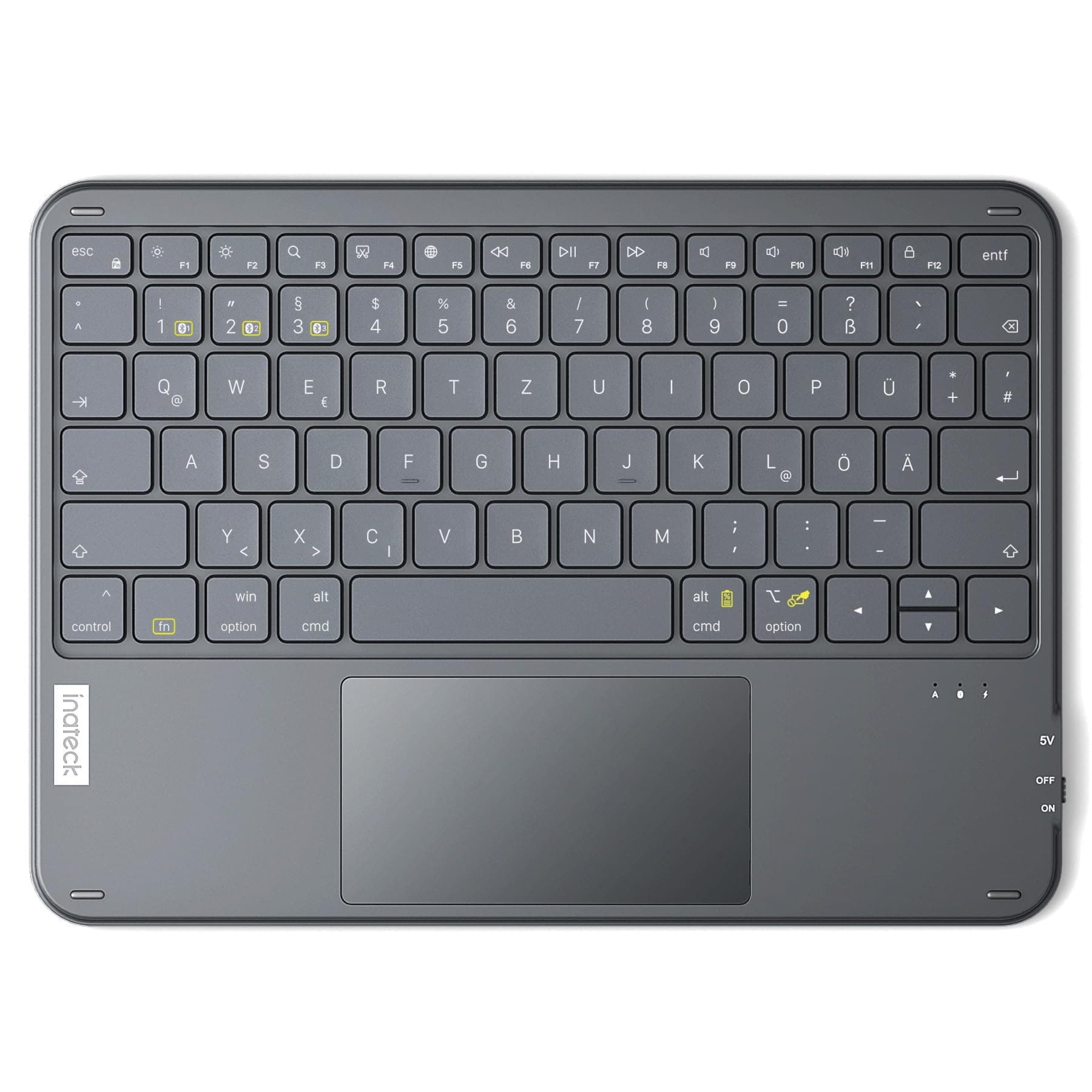 🔥 Inateck Tablet Tastatur mit Touchpad: Ultraleicht & Kabellos 🚀