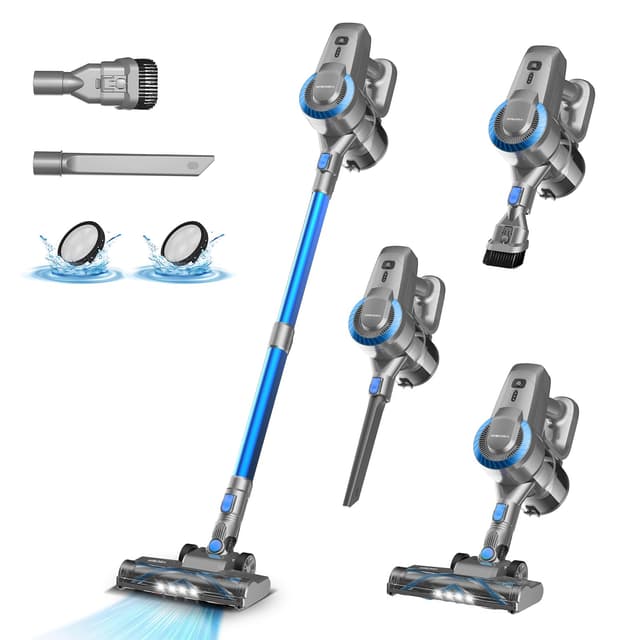🌟 Akku Staubsauger 25000Pa/175W/50Min Kabellos 🌟
