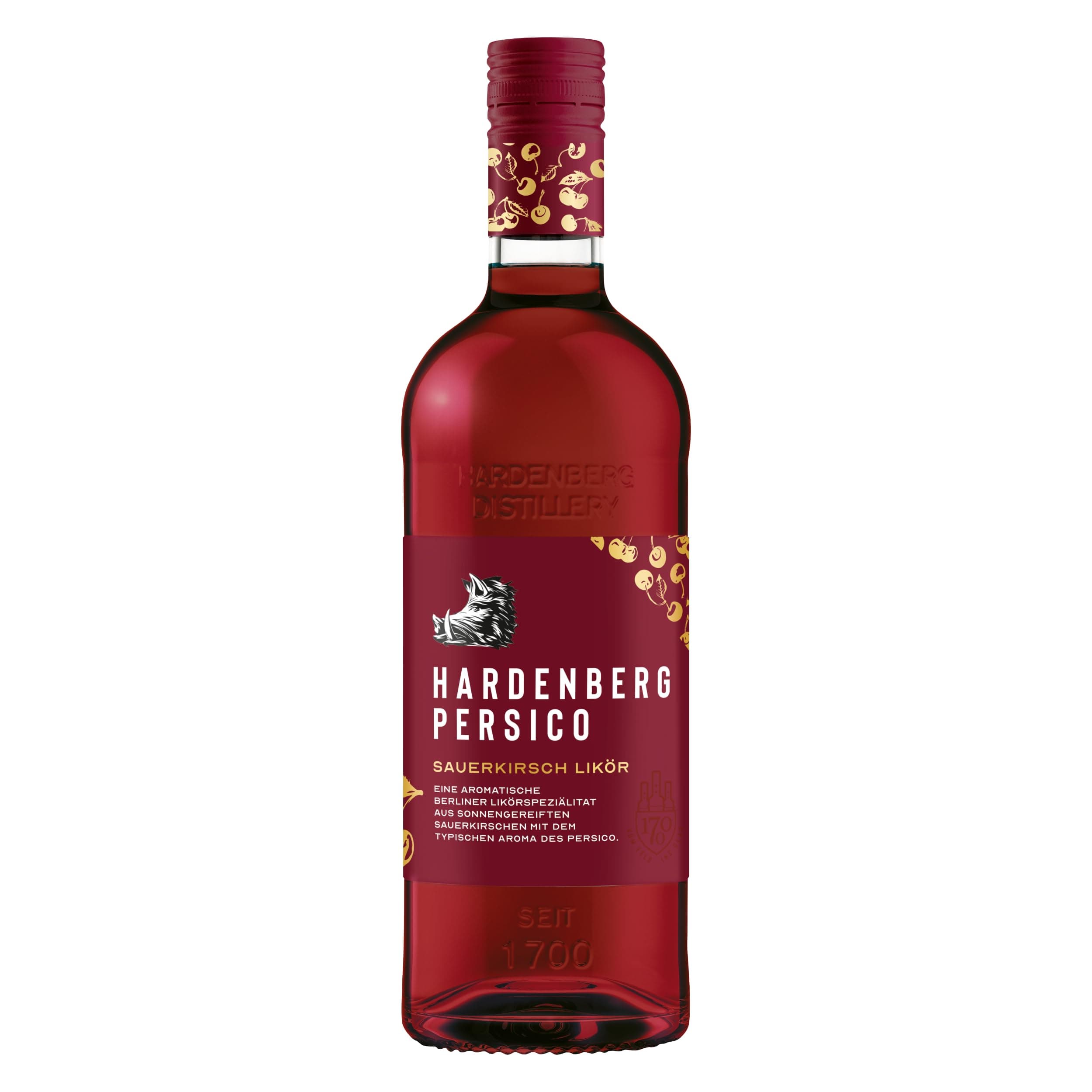 🍒 HARDENBERG Persico I Sauerkirschlikör I Kultlikör der 70er Jahre I 18% vol. I 0,7 l 🍹
