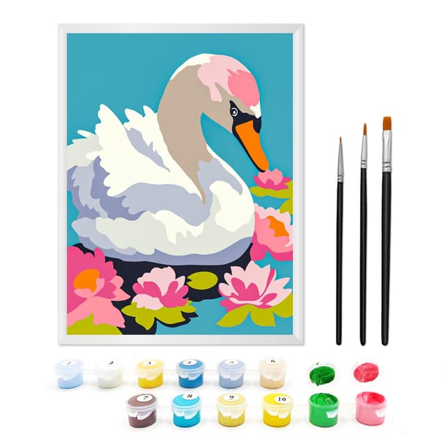Zimrobin Malen Nach Zahlen ab 5 6 7 Jahre Mädchen, Malen Nach Zahlen für Kinder 🎨