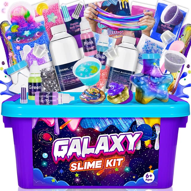 🌟 Hapikids Schleim Selber Machen Set - Galaxy Slime für Kinder 🌈