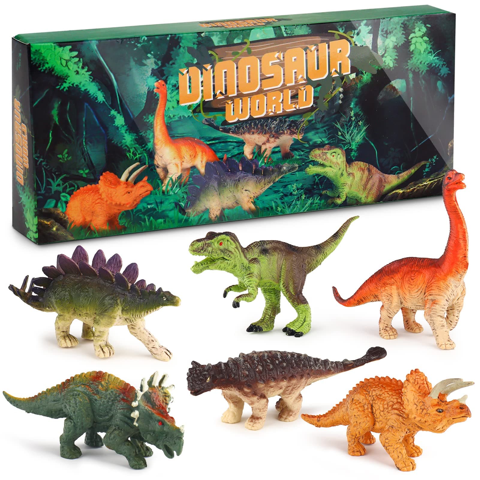 🦕🦖 Sanlebi Dinosaurier Figuren Spielzeug Set - Realistische Mini Dinosaurier für Kinder ab 3 Jahren 👦👧