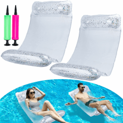 🌊 CYFIE Wasserhängematte mit Netz, 4 in1 Luftmatratze Pool 🏖️