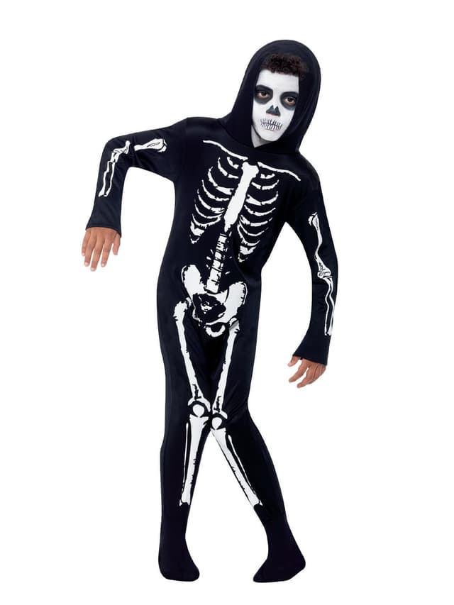👻 Smiffys L-10-12 Jahre Halloween Skelett-Kostüm 🎃