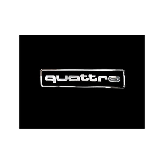 🚗🔥 Spezialangebot! Avisa Nickel Aufkleber 'Quattro' - 85x20mm für nur 6.19€