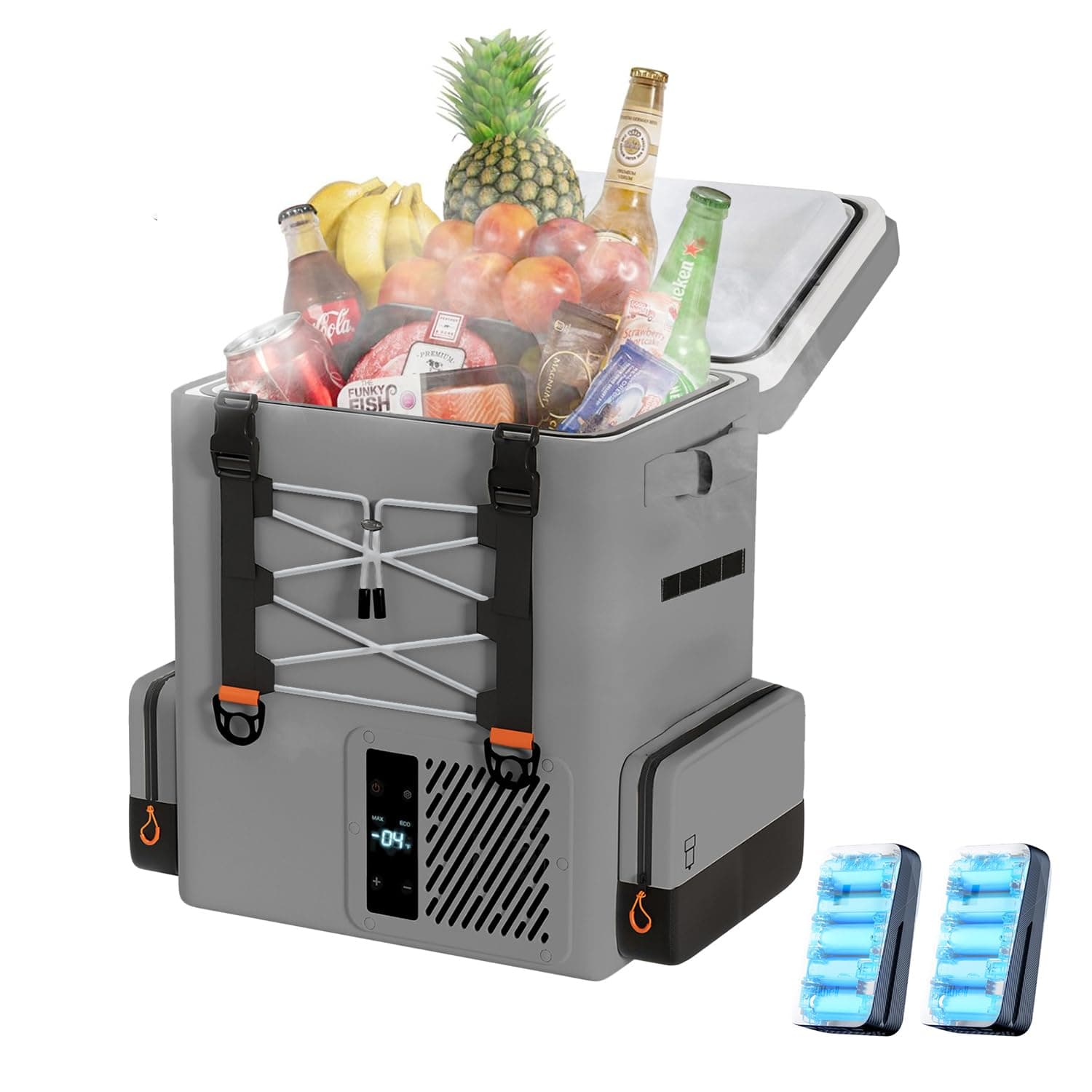 LiTHELi Akku-Kühlbox 20L, 12/230V Rucksackkühlschrank elektrisch Auto für Camping 🏕️