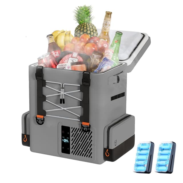 LiTHELi Akku-Kühlbox 20L, 12/230V Rucksackkühlschrank elektrisch Auto für Camping 🏕️